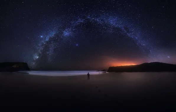 The milky way, Portugal, Milky Way, Portugal, Natural Park, Vicentine Coast, Natural Park, Vicentina Coast