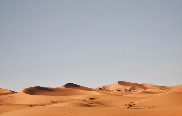 Sand, the sky, desert, dunes, warkany