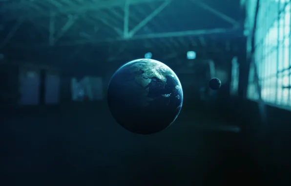 The moon, Planet, Space, Earth, Moon, Art, Space, Art