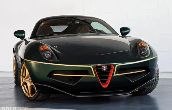 Green, Alfa Romeo, front, Flying Disc, alfa