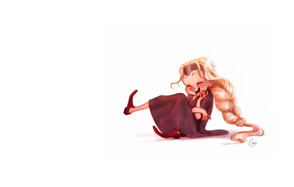 Picture mood, art, girl, art, children's, Celia Kaspar