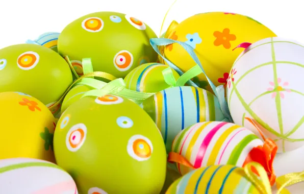 Strips, holiday, patterns, Easter, bright colors, Easter eggs