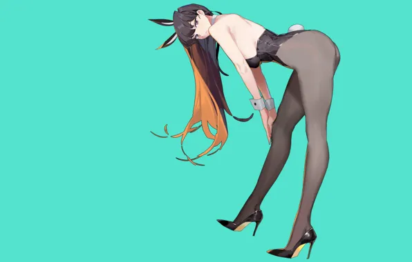 Girl, hot, sexy, ass, long hair, anime, pretty, butt