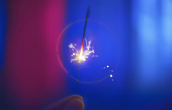 Macro, background, holiday, fingers, Sparkler
