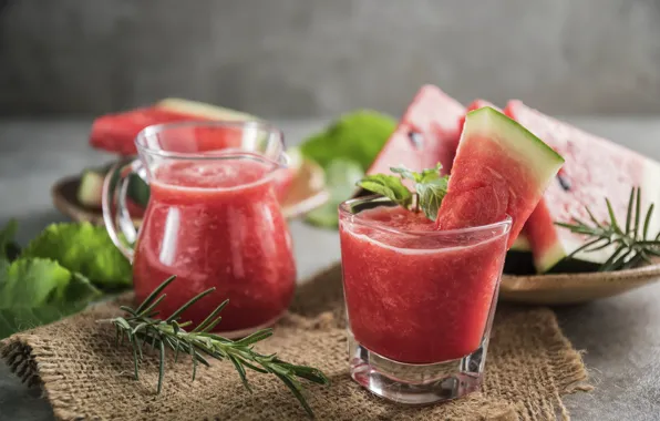 Watermelon, Cocktail, berry