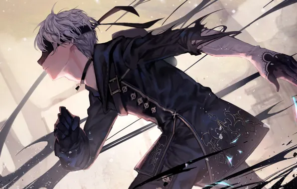 Movement, guy, runs, NieR Automata, YoRHa No 9 Type S
