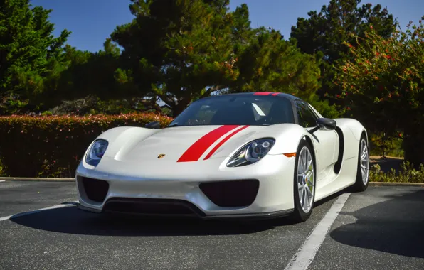 Porsche, 918, White, Weissach