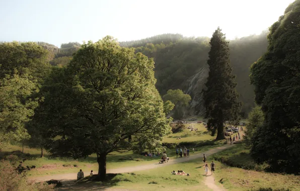 Picture Nature, Waterfall, Trees, Panorama, Nature, Waterfall, Panorama, Trees