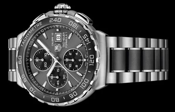 Time, arrows, watch, strap, watch, chronometer, Automatic Chronograph, TAG Heuer Formula 1 Automatic Calibre 16