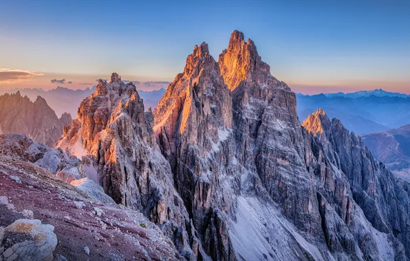 Picture light, landscape, mountain, italy, landmark, mountain range