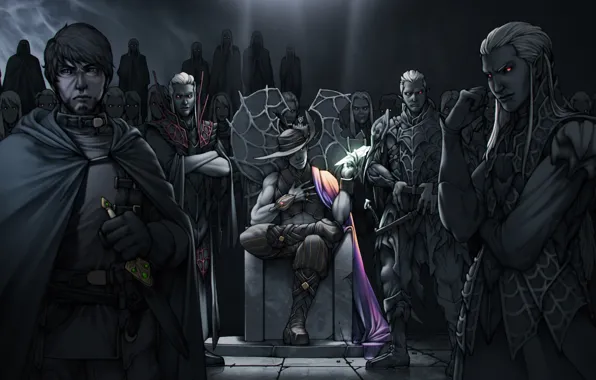 Art, The Forgotten Realms, Artemis Entreri, Rai-guy Bondalek, Kimmuriel Oblodra, Jarlaxle Baenre