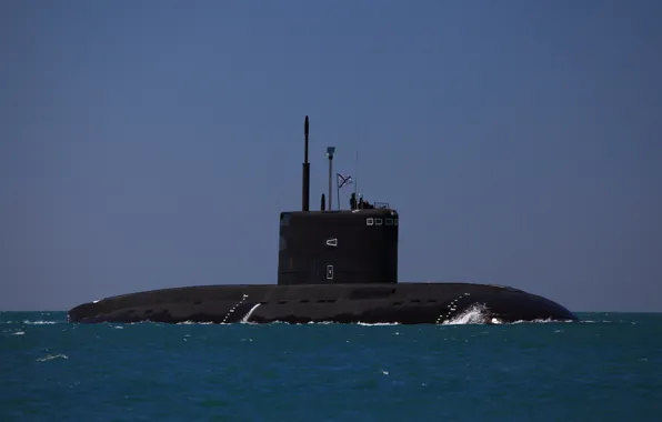 Boat, submarine, the black sea, underwater, Navy