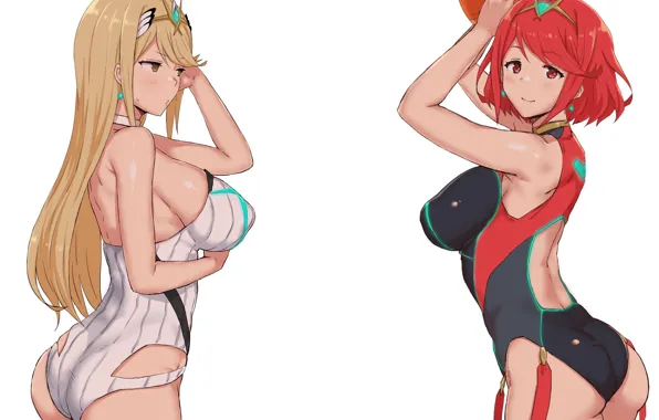 Picture swimsuit, girl, anime