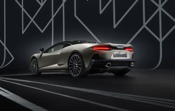 McLaren, supercar, rear view, MSO, 2019, McLaren GT, Defined Flux Silver