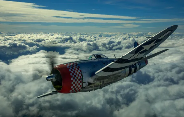Thunderbolt, USAF, Fighter-bomber, The Second World War, P-47D Thunderbolt, P-47 Thunderbolt, Republic P-47D Thunderbolt
