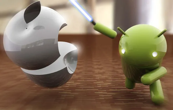 Picture apple, Apple, sword, Android, android
