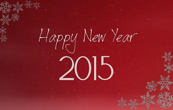 Picture Desktop, Red, Happy New Year, Christmas, Winter, Snow, Wallpaper, New Year