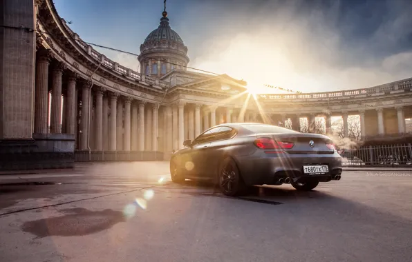 Car, machine, auto, bridge, city, fog, race, bmw