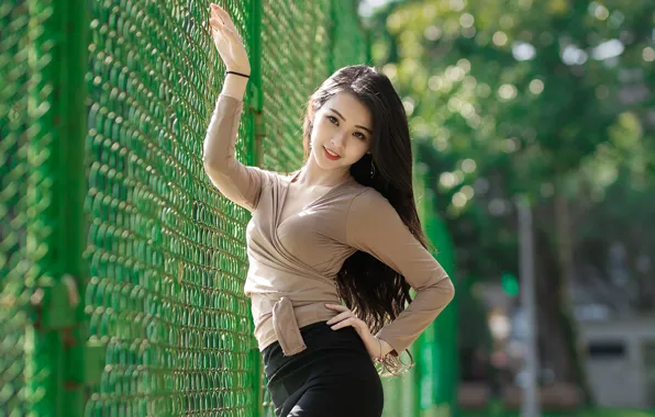 Picture look, girl, smile, photo, hair, brunette, Asian, beautiful