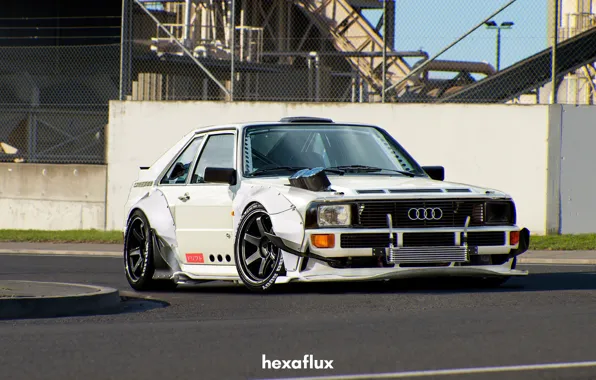 Audi, White, Machine, Tuning, Car, Render, Quattro, Rendering