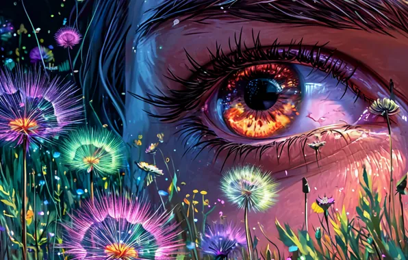 Eyes, AI art