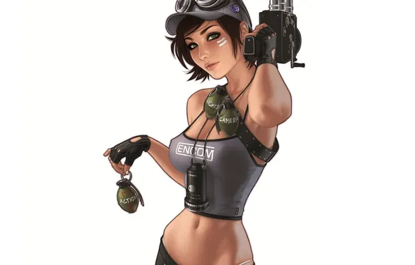 Girl, vector, Three-dimensional