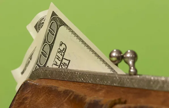 Picture money, dollars, purse
