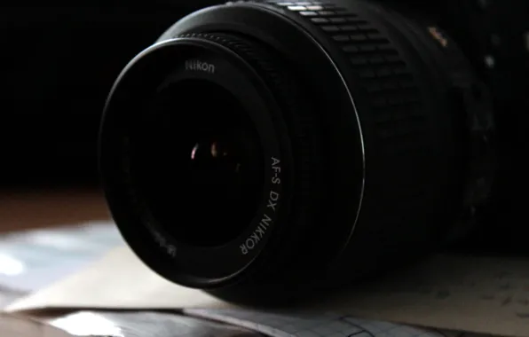 Nikon, camera, monocrome