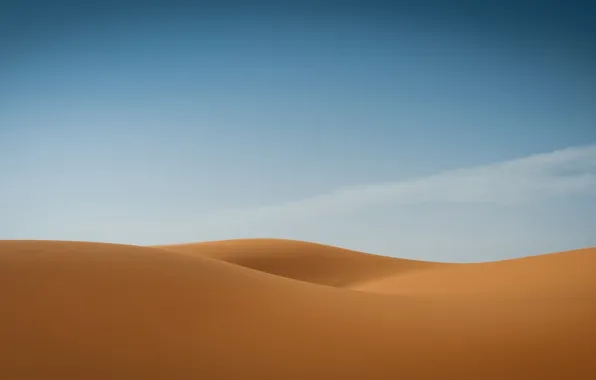 Sand, the sky, desert, dunes, sky, desert, sand, dunes