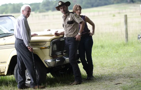 Actors, The Walking Dead, Andrew Lincoln, Lauren Cohan, Scott Wilson