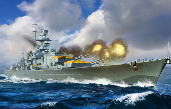 Germany, battleship, battlecruiser, ship of the line, Kriegsmarine, Li Lao, Gneisenau, DKM Gneisenau