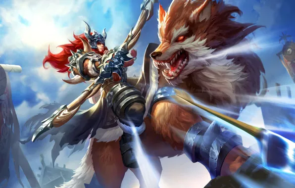Warrior, male, beast, hunter, King of Glory, The king of glory