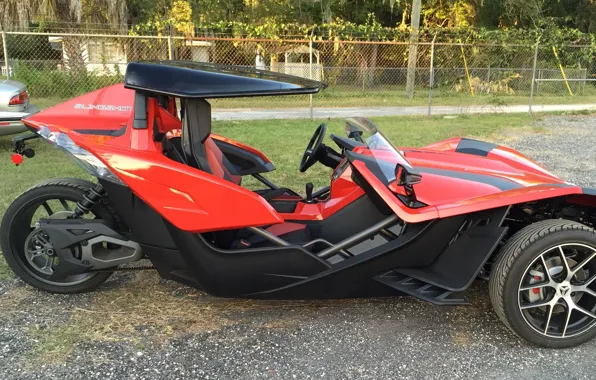 Beautiful, comfort, hi-tech, Polaris, Slingshot, technology, sporty, tricycle