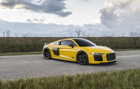 Audi, Sky, Yellow, VAG, V10 Plus