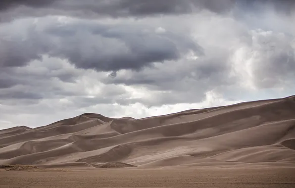 Nature, desert, dunes, Great Sand Dunes National Park