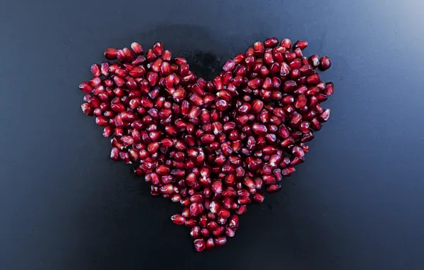 Grain, Background, Heart, Garnet