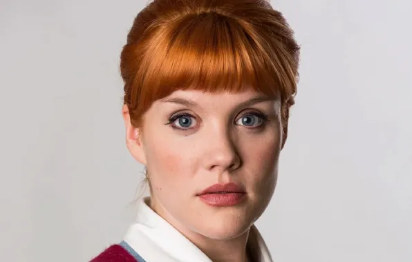 Picture look, portrait, actress, red, Emerald Fennell