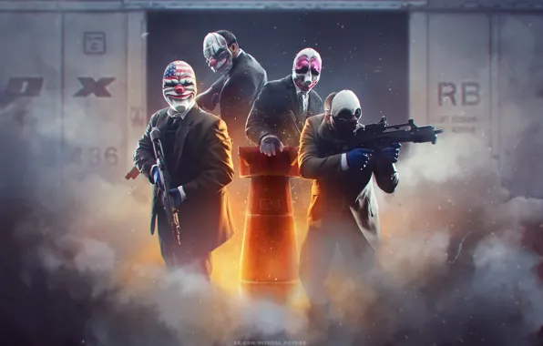 Houston, Wolf, Dallas, Dallas, Houston, Overkill Software, Chains, PAYDAY 2