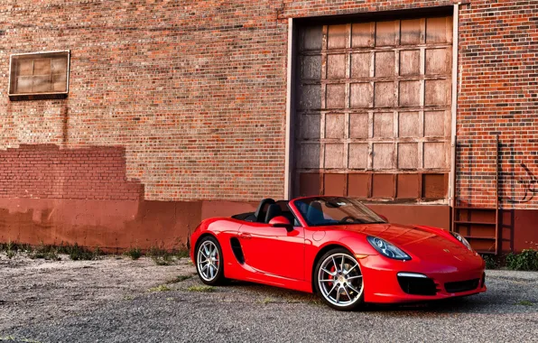 Picture red, 911, Porsche, convertible, Porsche, Cayman S