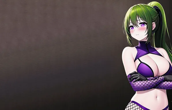 Picture girl, breast, anime