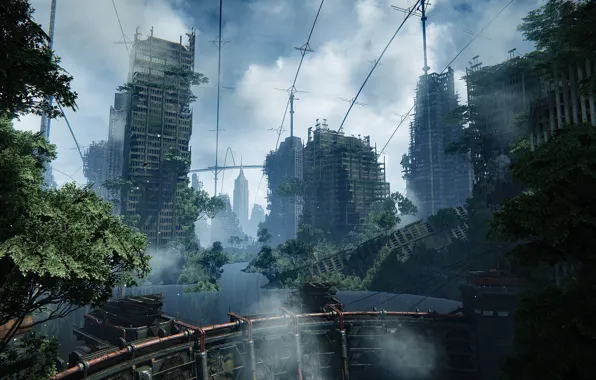 Nature, The city, War, Apocalypse, Postapokalipsis, Crysis 3, Destruction