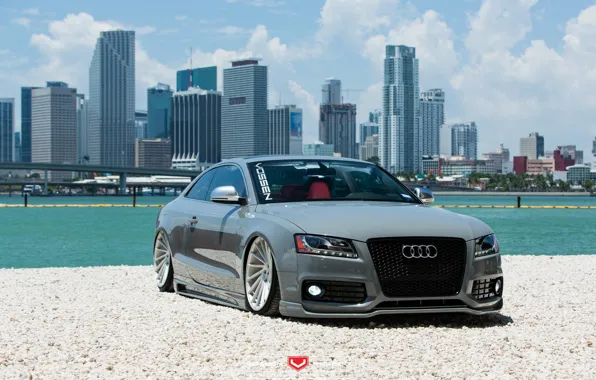 Picture machine, auto, water, Audi, Audi, before, wheels, drives