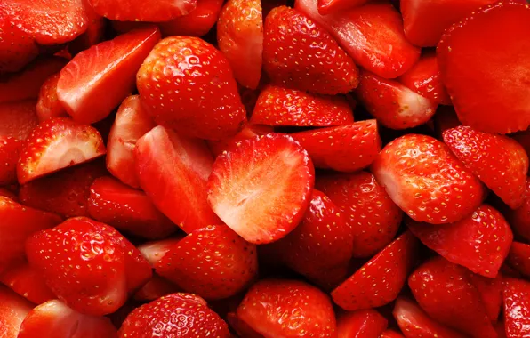 Berries, strawberry, a lot