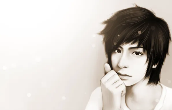 Portrait, art, guy