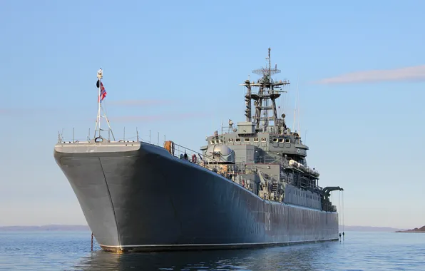 Ship, large, RAID, landing, George