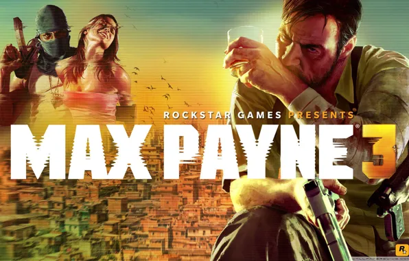 Booze, AK-47, desert eagle, max, rockstar games, Max Payne 3, payne
