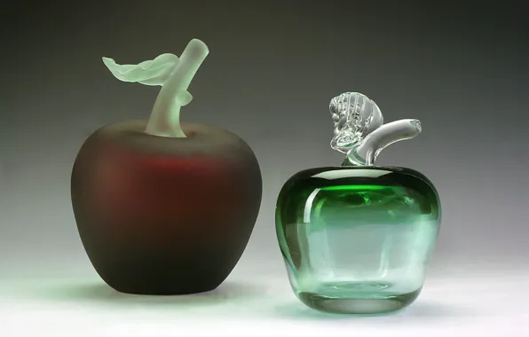 Glass, Apple, leaf, crystal, decor, Gus ' -Khrustal'nyy