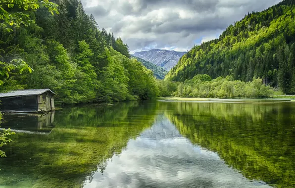 Picture lake, Austria, Green Lake