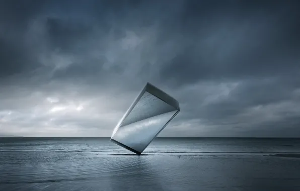 Picture sea, form, monolith