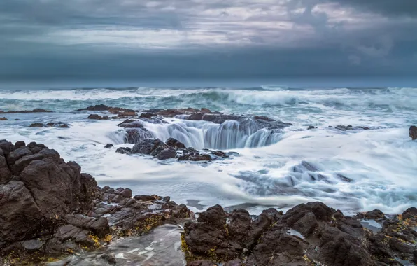 Picture the ocean, Oregon, well, Oregon, Pacific Ocean, The Pacific ocean, Cape Perpetua, The gates in …